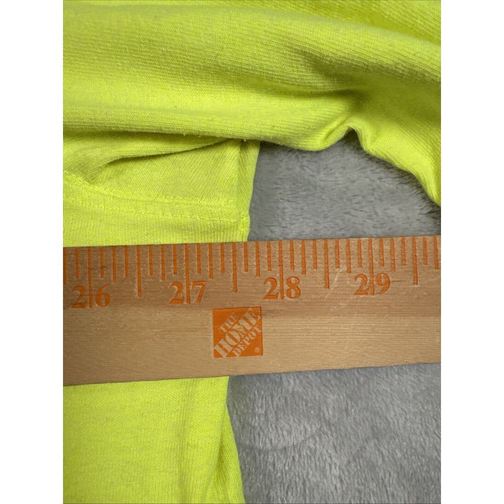 Carhartt T Shirt‎ Men Extra Large Loose Fit Pocket Neon Yellow Work Wear Durable - Picture 5 of 12